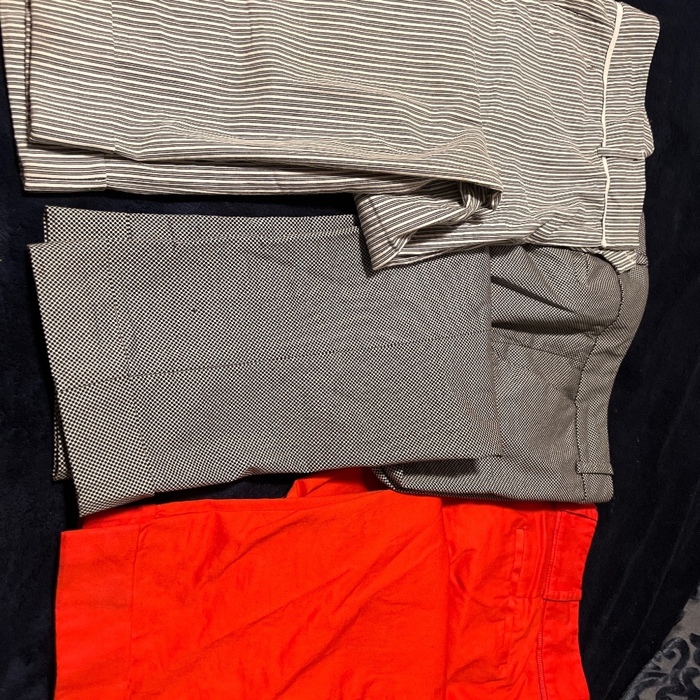 3 pair New York and Company 7th ave Capri size 6 tall